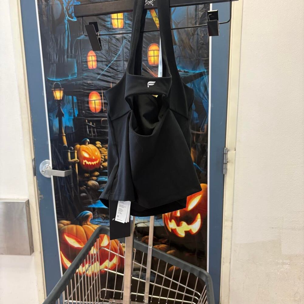 Fabletics black workout jumpsuit size